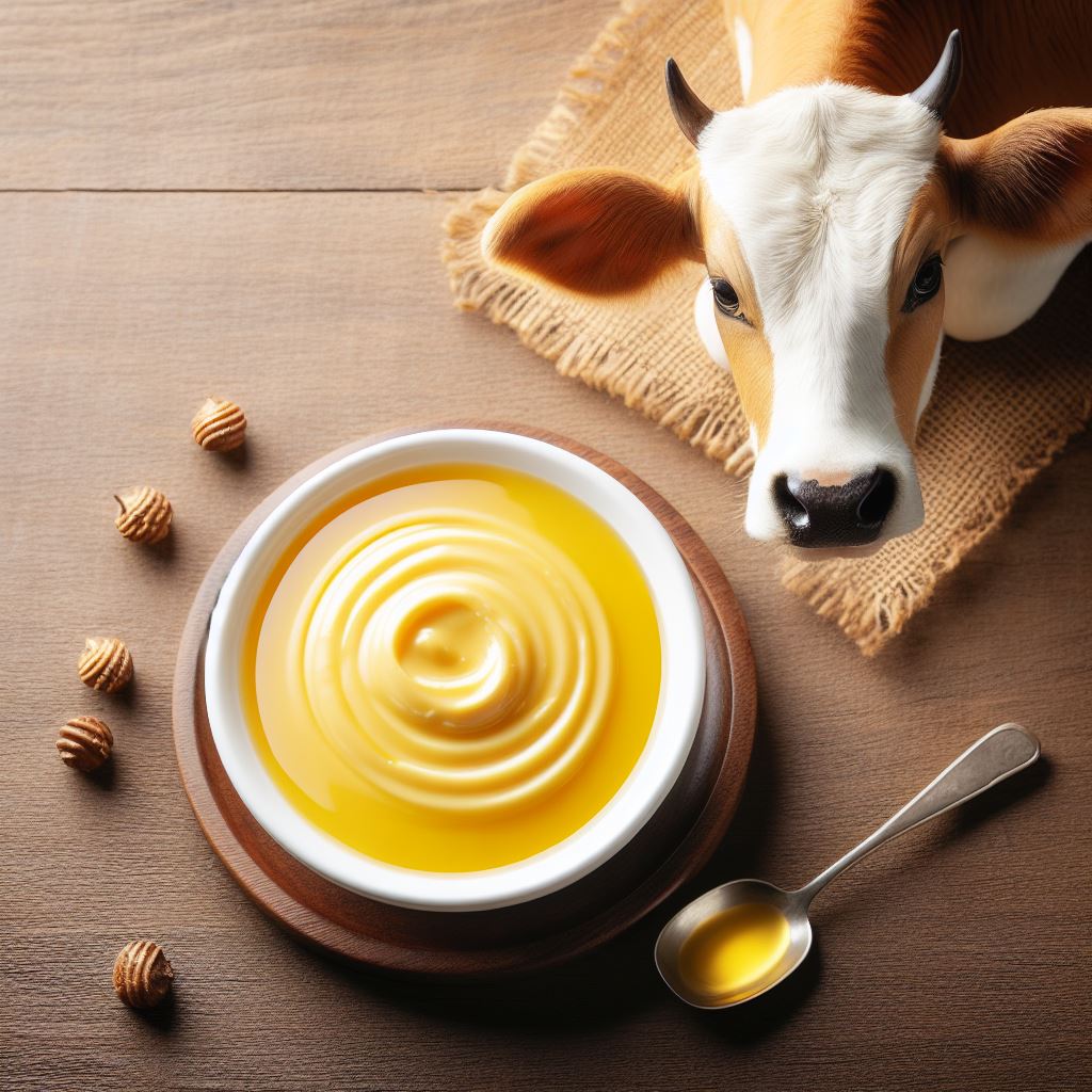 Interesting artisic rendering of pure cow ghee by Kannukutty